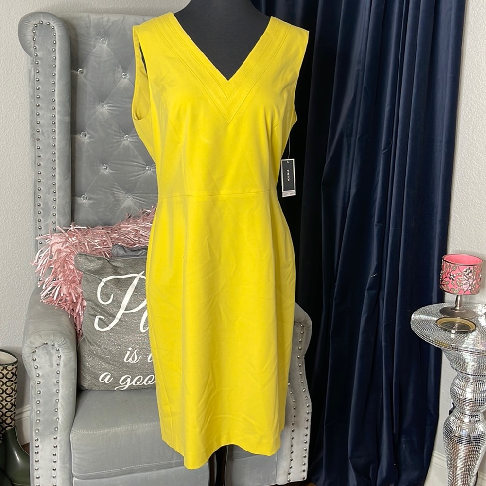 Nine West yellow dress size 12 never worn